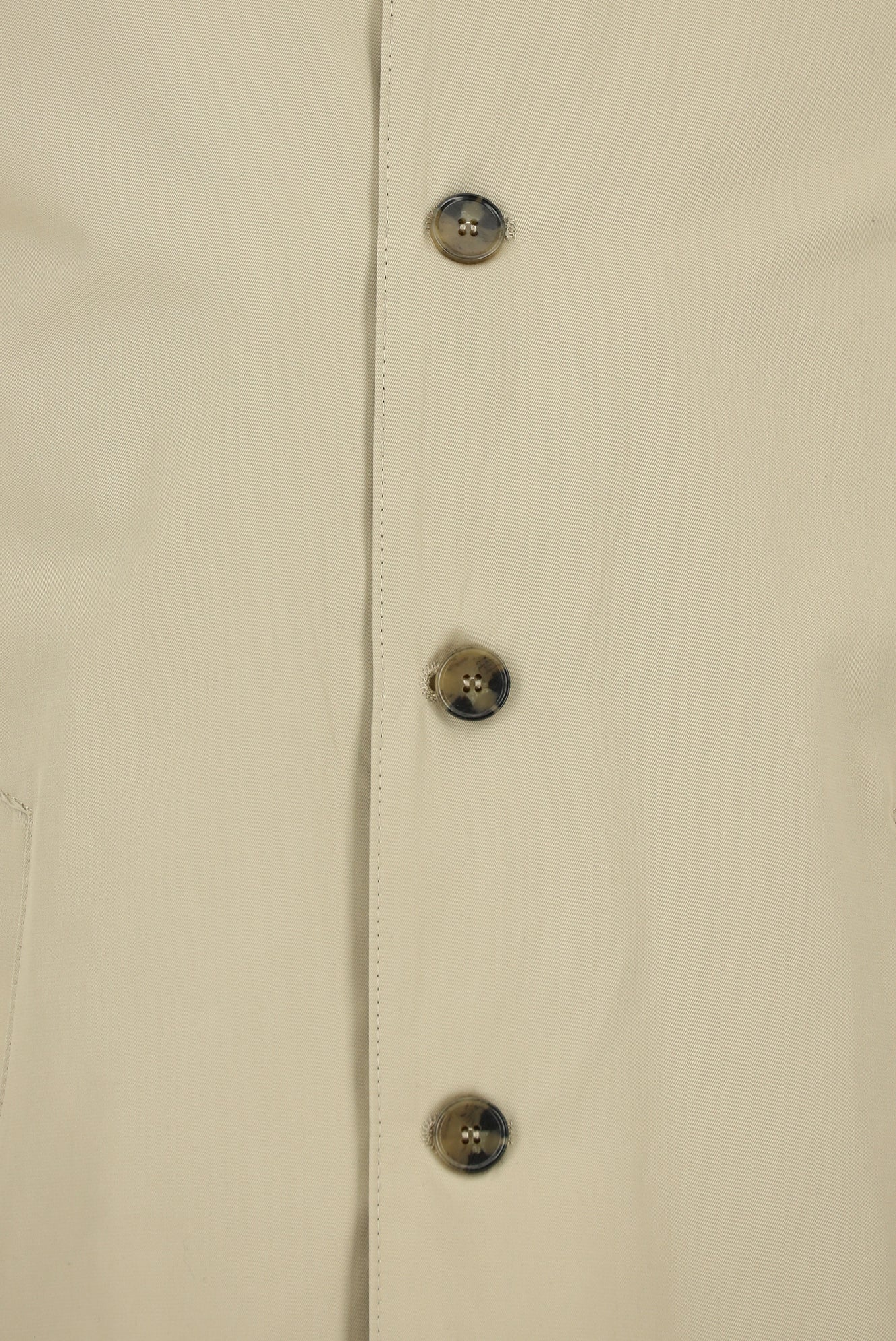 Açık Bej Pamuklu Pardösü & Trençkot