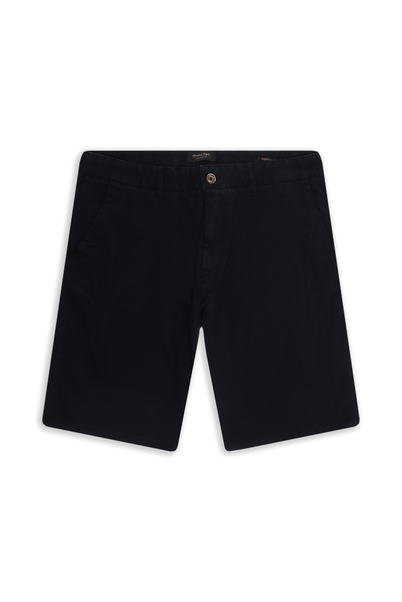 Koyu Lacivert Regular Fit Likralı Bermuda Şort