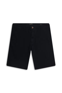 Koyu Lacivert Regular Fit Likralı Bermuda Şort