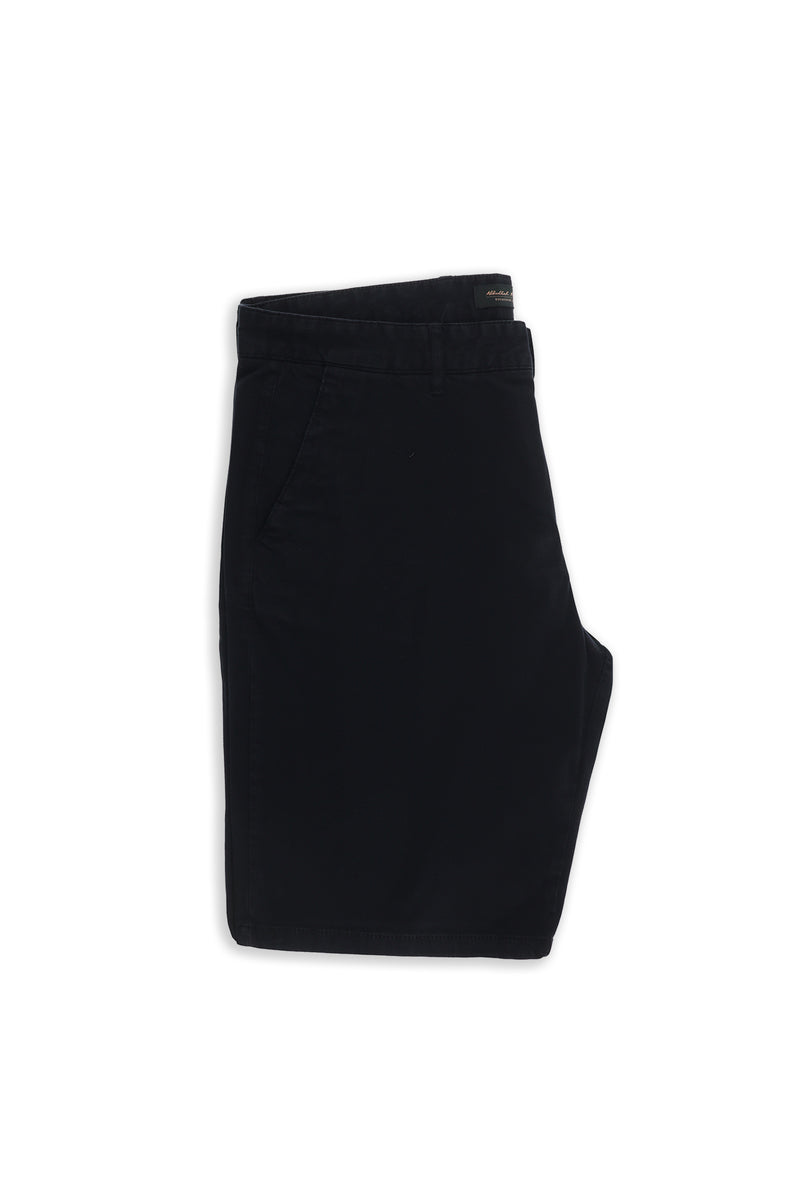 Koyu Lacivert Regular Fit Standart Kesim Likralı Bermuda Şort
