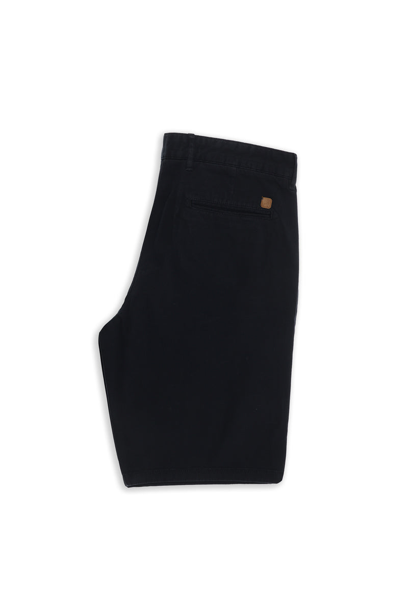 Koyu Lacivert Regular Fit Standart Kesim Likralı Bermuda Şort