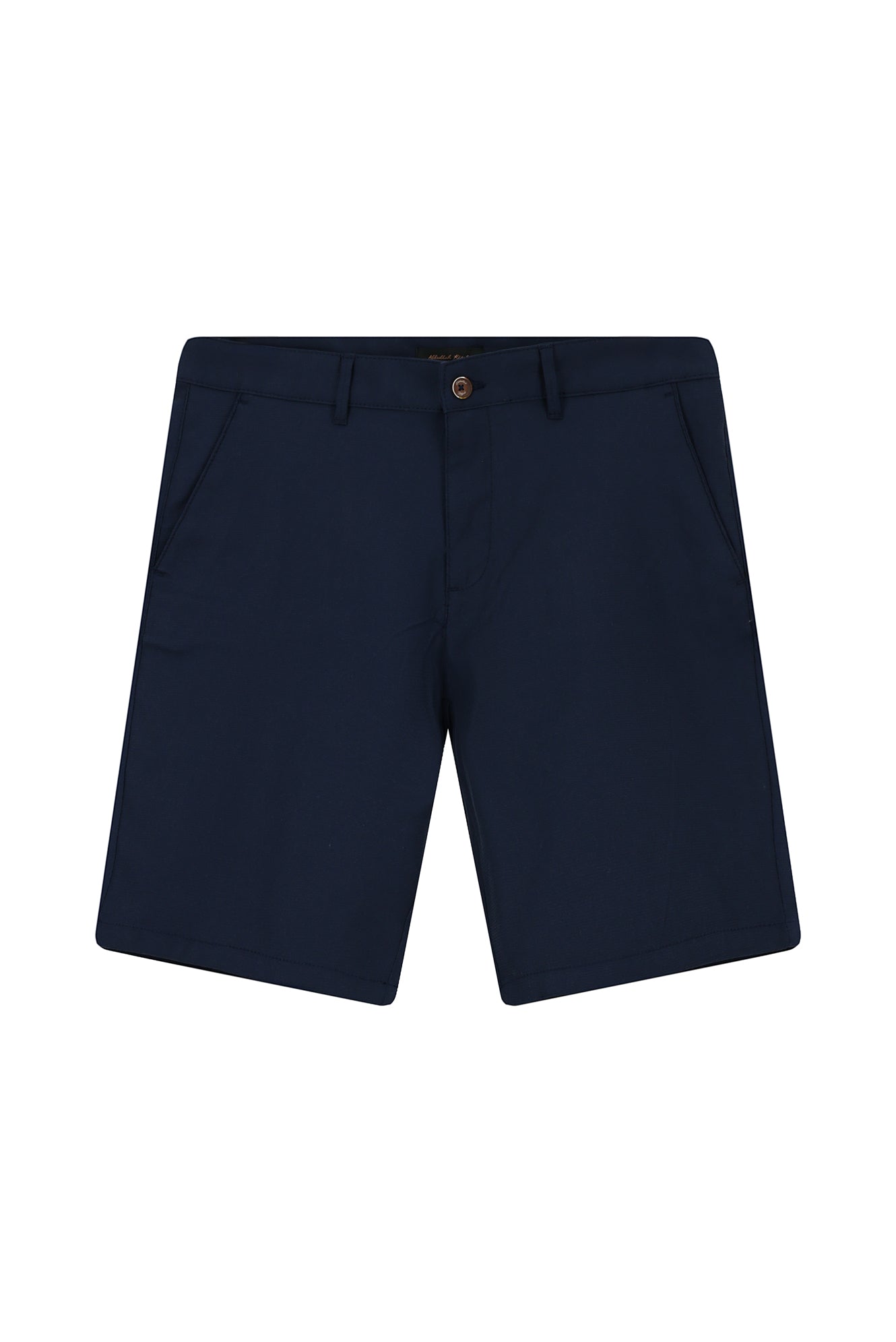 Orta Lacivert Regular Fit Pamuklu Lyocell Bermuda Şort