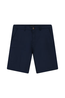 Orta Lacivert Regular Fit Pamuklu Lyocell Bermuda Şort
