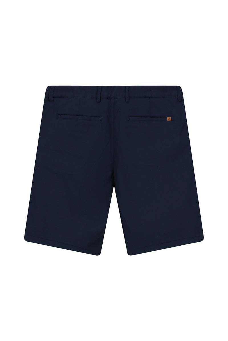Orta Lacivert Regular Fit Pamuklu Lyocell Bermuda Şort