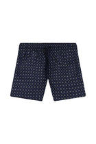 Koyu Lacivert Desenli Deniz Şortu