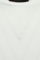 Kırık Beyaz Bisiklet Yaka Regular Fit Modal Karışımlı T-shirt