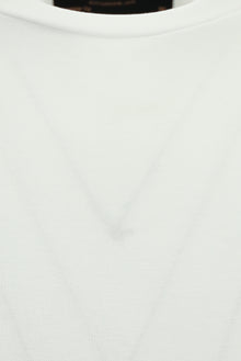 Kırık Beyaz Bisiklet Yaka Regular Fit Modal Karışımlı T-shirt