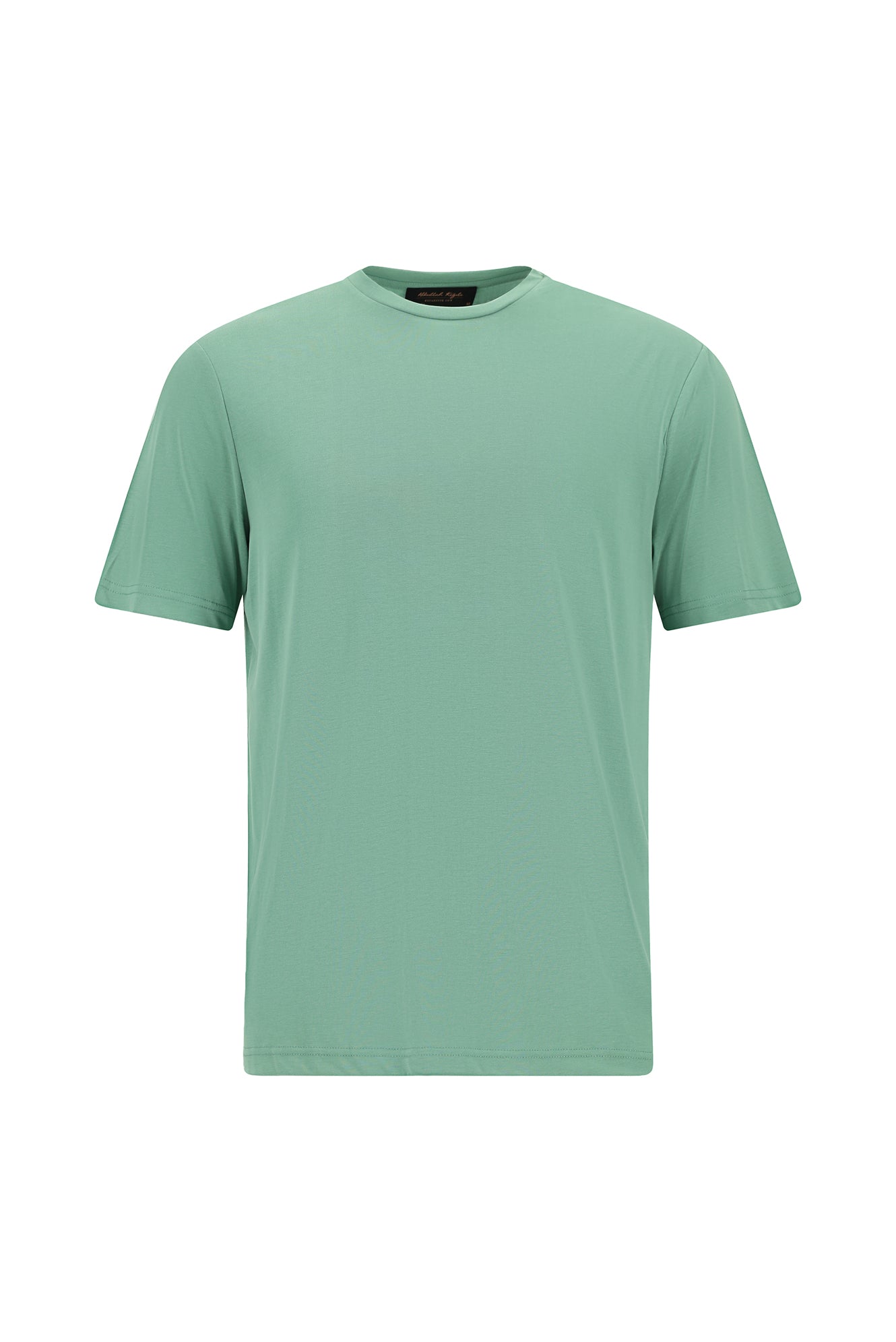 Çağla Yeşili Bisiklet Yaka Regular Fit Modal Karışımlı T-shirt