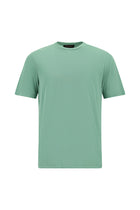 Çağla Yeşili Bisiklet Yaka Regular Fit Modal Karışımlı T-shirt