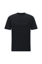 Siyah Bisiklet Yaka Oversize Baskılı T-shirt