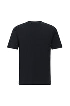 Siyah Bisiklet Yaka Oversize Bask?l? T-shirt-Abdullah Ki??l?