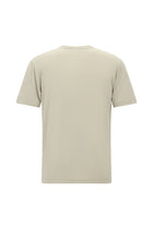 Açık Bej Bisiklet Yaka Oversize Baskılı T-shirt