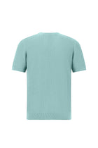 Mavi Bisiklet Yaka Regular Fit Desenli Pamuk İtalyan Triko T-shirt