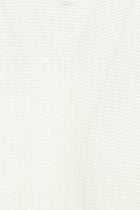 Kırık Beyaz Bisiklet Yaka Oversize Desenli Pamuk T-shirt