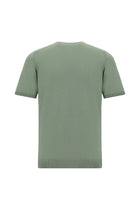 Küf Yeşili Bisiklet Yaka Slim Fit Dar Kesim Pamuklu T-shirt