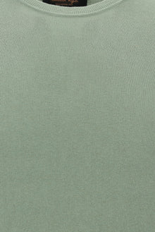 Küf Yeşili Bisiklet Yaka Slim Fit Dar Kesim Pamuklu T-shirt
