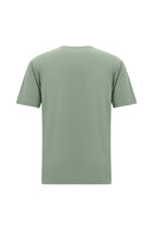 Ça?la Ye?ili Bisiklet Yaka Slim Fit Dar Kesim Bask?l? T-shirt-Abdullah Ki??l?