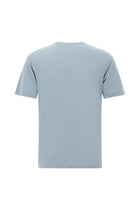 Havacı Mavi Bisiklet Yaka Slim Fit Dar Kesim Nakışlı T-shirt