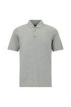 Orta Gri Melanj Regular Fit Pamuklu Polo Yaka T-shirt