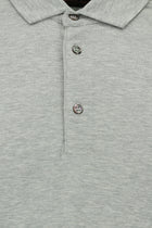 Orta Gri Melanj Regular Fit Pamuklu Polo Yaka T-shirt