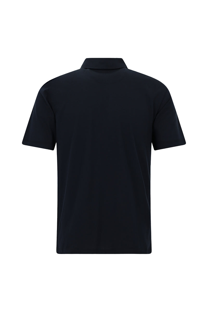Koyu Lacivert Regular Fit Pamuklu Polo Yaka T-shirt