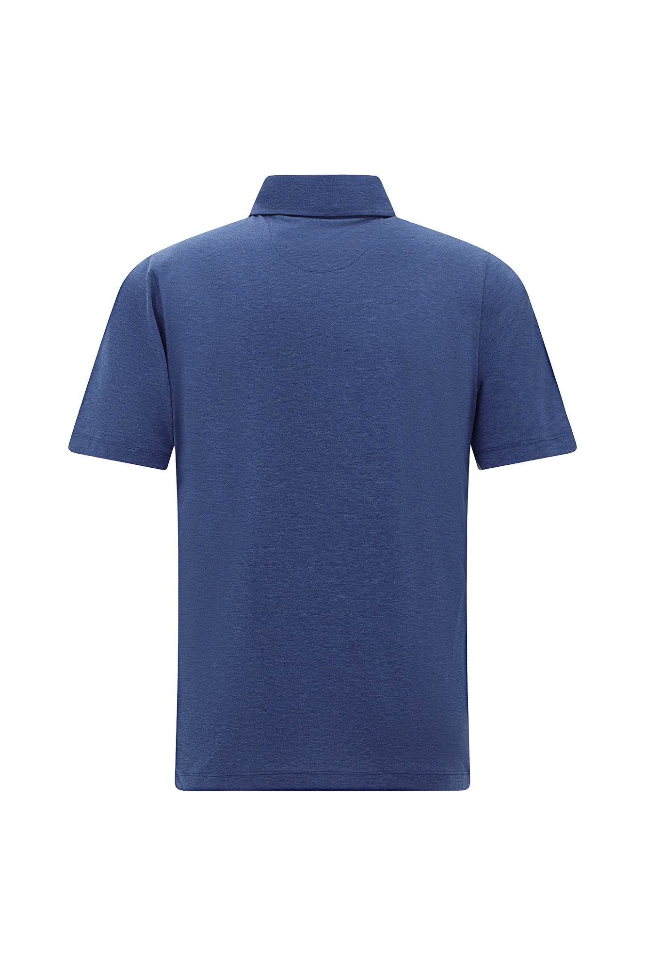 İndigo Melanj Regular Fit Pamuklu Polo Yaka T-shirt