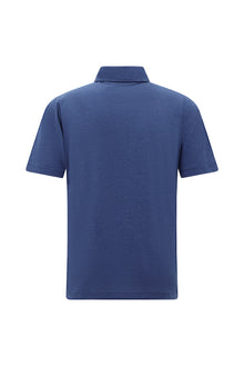 İndigo Melanj Regular Fit Pamuklu Polo Yaka T-shirt