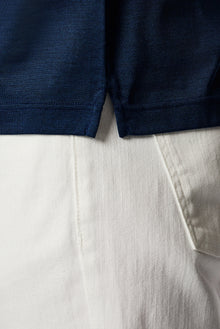 Koyu Lacivert Regular Fit %100 İpek Düğmeli Polo Yaka İtalyan T-shirt