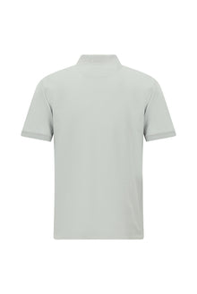 Taş Regular Fit Desenli Nakışlı Cepli Merserize Pamuk Polo Yaka T-shirt