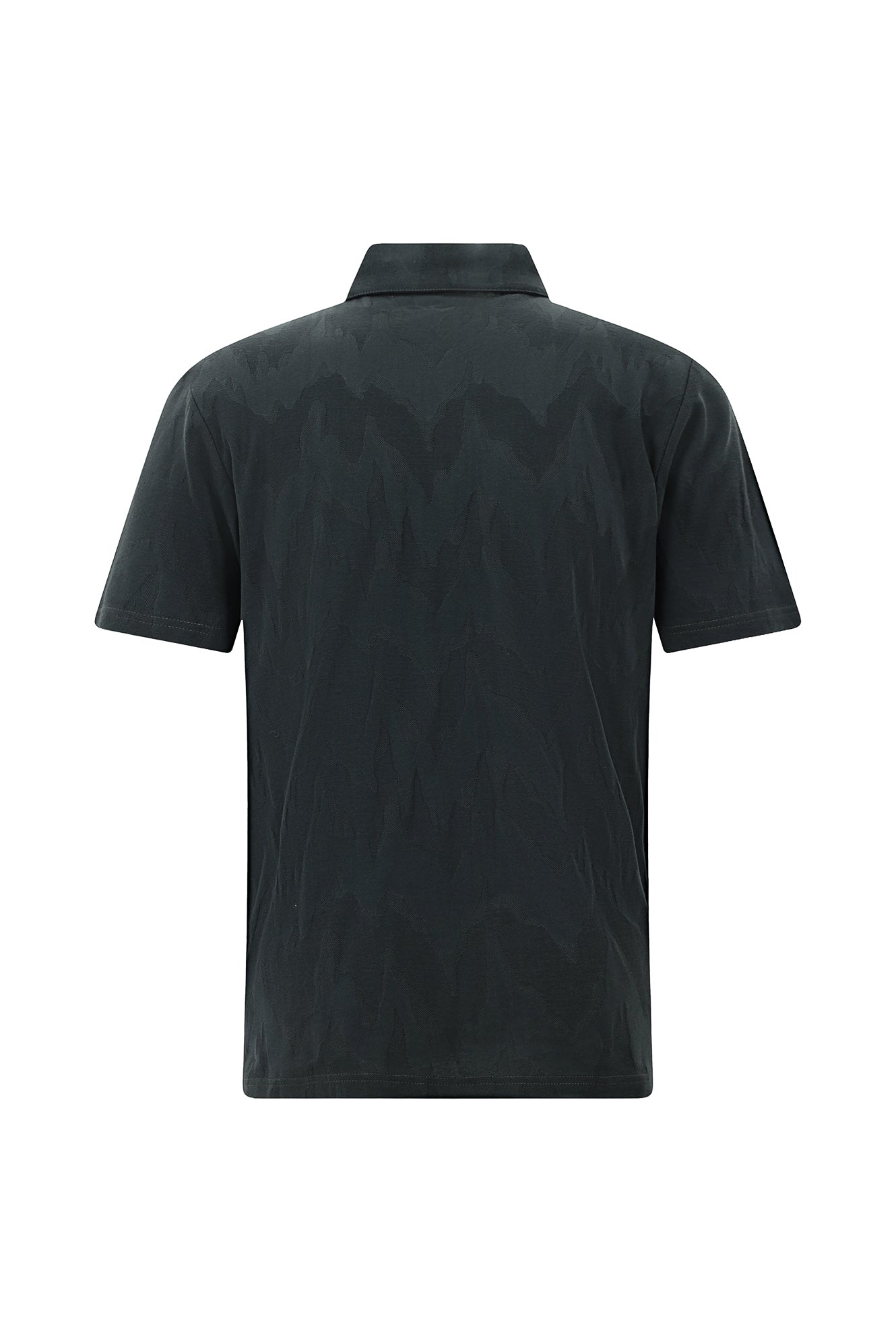 Asker Haki Regular Fit Desenli Merserize Pamuk Polo Yaka T-shirt