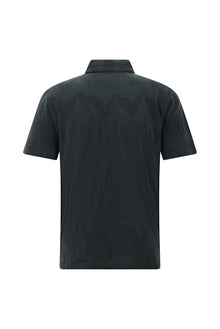 Asker Haki Regular Fit Desenli Merserize Pamuk Polo Yaka T-shirt