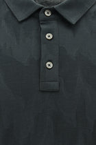 Asker Haki Regular Fit Desenli Merserize Pamuk Polo Yaka T-shirt