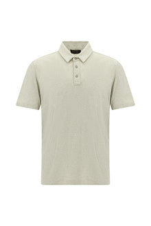 Taş Regular Fit Desenli Merserize Pamuk Polo Yaka T-shirt