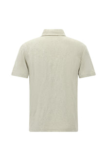Taş Regular Fit Desenli Merserize Pamuk Polo Yaka T-shirt