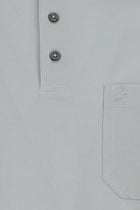 Orta Gri Regular Fit Pamuk Nakışlı Merserize Polo Yaka T-shirt