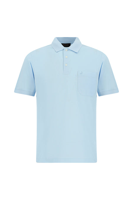 Mavi Regular Fit Pamuk Nakışlı Merserize Polo Yaka T-shirt