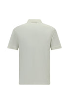 Kırık Beyaz Regular Fit Pamuk Nakışlı Merserize Polo Yaka T-shirt