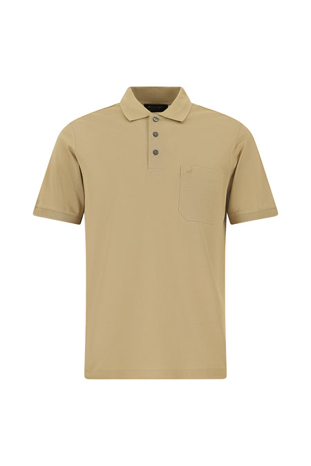 Camel Regular Fit Pamuk Nakışlı Merserize Polo Yaka T-shirt