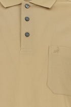 Camel Regular Fit Pamuk Nakışlı Merserize Polo Yaka T-shirt