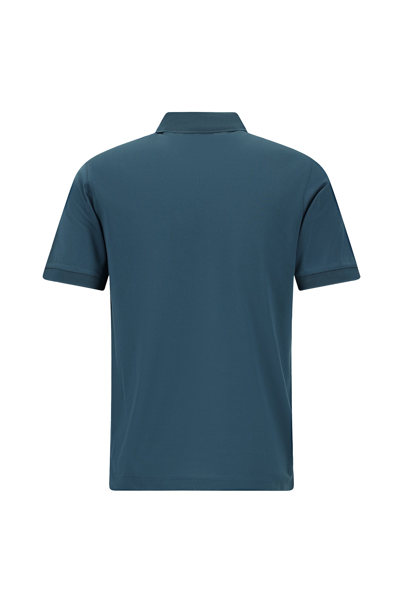 Orta Petrol Regular Fit Pamuk Nakışlı Merserize Polo Yaka T-shirt