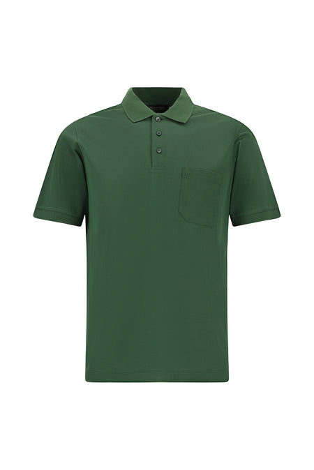 Nefti Regular Fit Pamuk Nakışlı Merserize Polo Yaka T-shirt