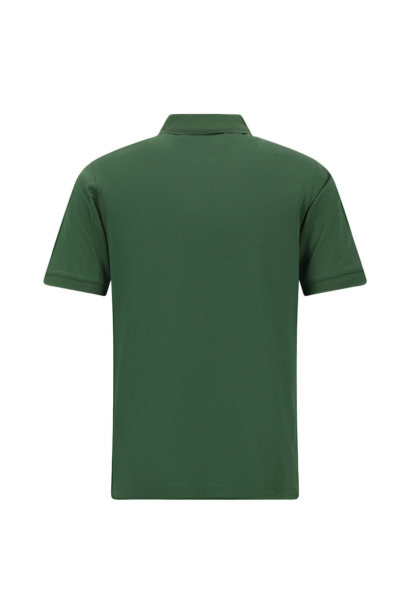 Nefti Regular Fit Pamuk Nakışlı Merserize Polo Yaka T-shirt
