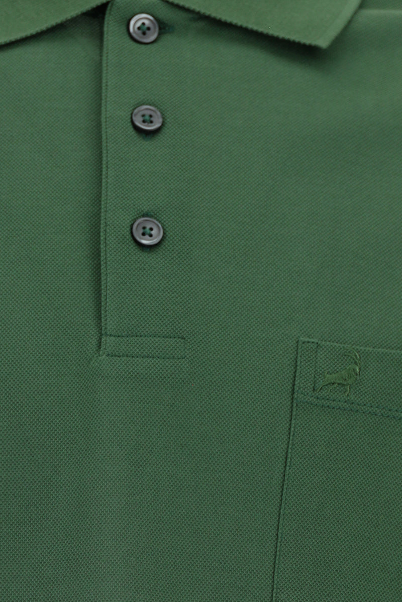 Nefti Regular Fit Pamuk Nakışlı Merserize Polo Yaka T-shirt