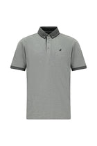 Siyah Regular Fit Desenli Nakışlı Pamuklu Polo Yaka T-shirt