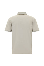 Orta Kahve Regular Fit Desenli Nakışlı Pamuklu Polo Yaka T-shirt