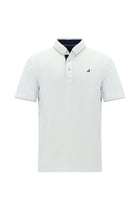 Beyaz Regular Fit Desenli Nakışlı Pamuklu Polo Yaka T-shirt