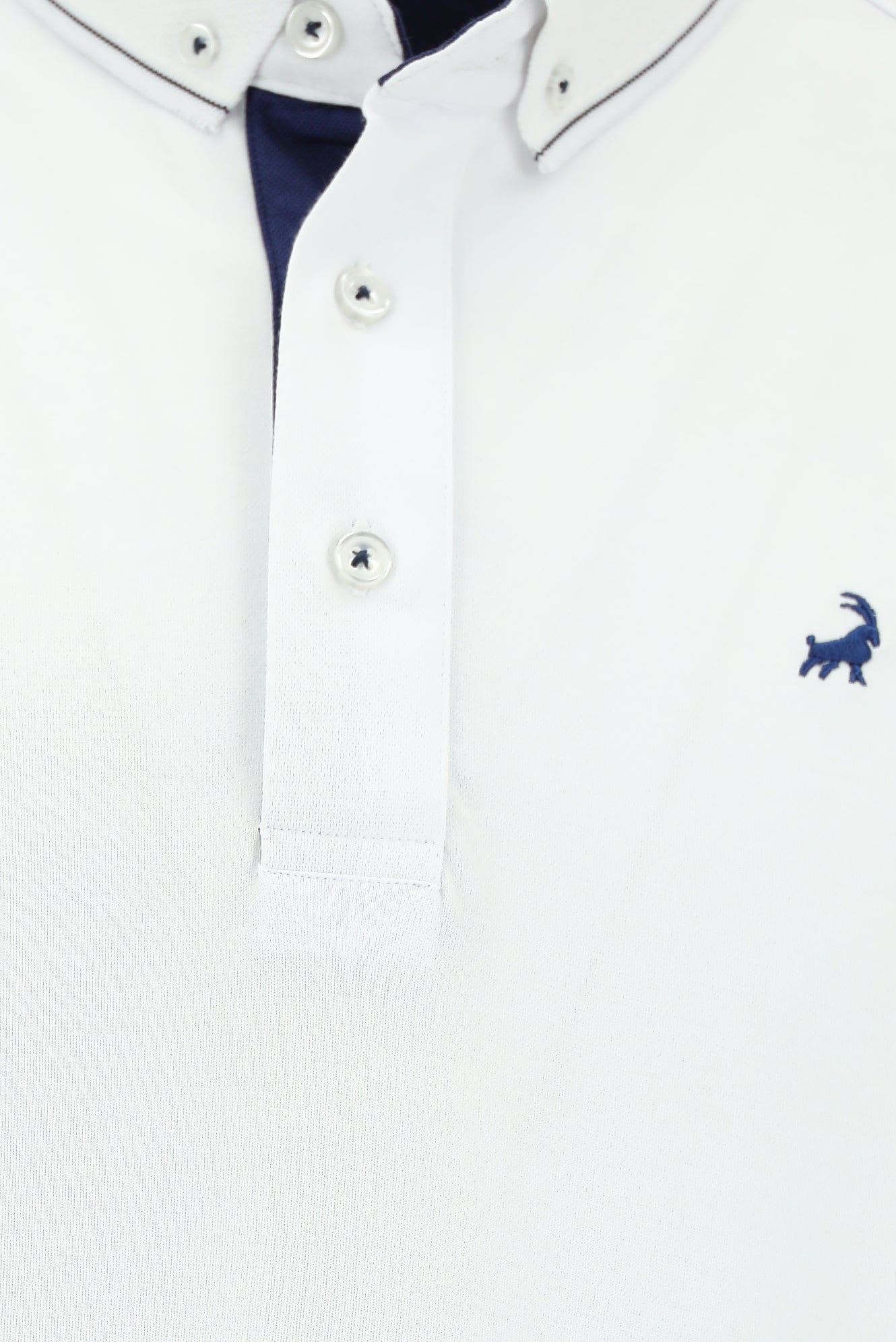 Beyaz Regular Fit Desenli Nakışlı Pamuklu Polo Yaka T-shirt
