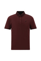 Koyu Bordo Regular Fit Desenli Nakışlı Pamuklu Polo Yaka T-shirt