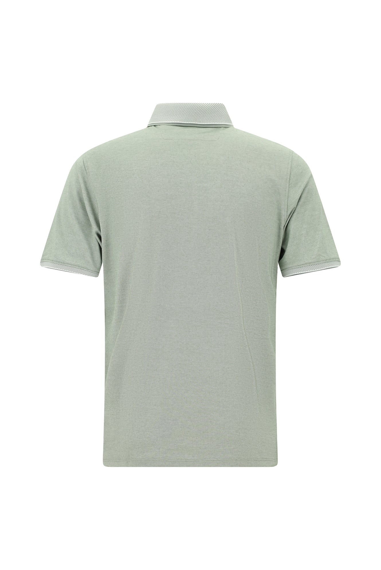 Çimen Yeşili Regular Fit Desenli Nakışlı Pamuklu Polo Yaka T-shirt