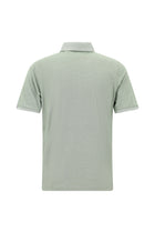Çimen Yeşili Regular Fit Desenli Nakışlı Pamuklu Polo Yaka T-shirt